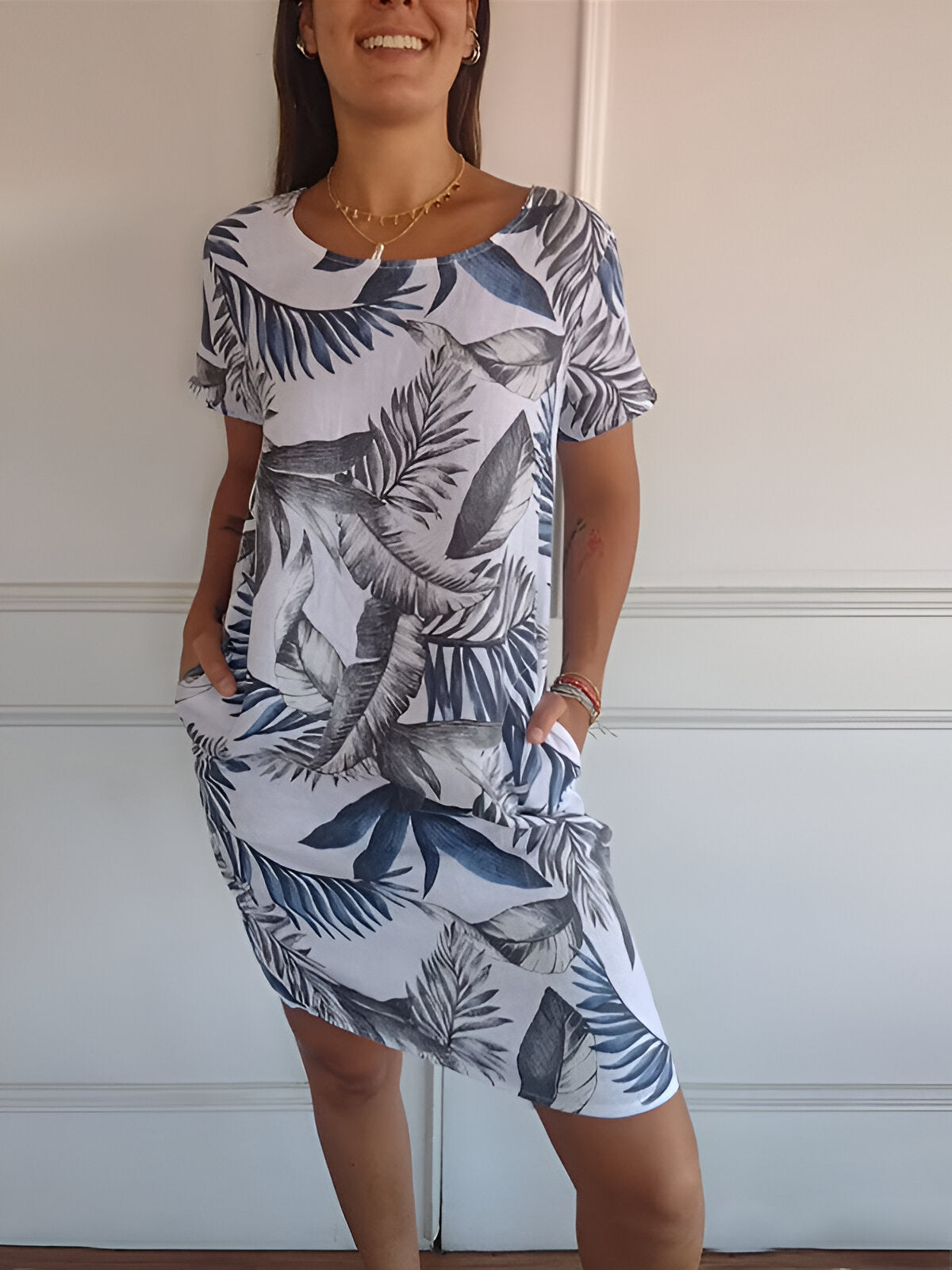 Wit en Blauw / 3XL